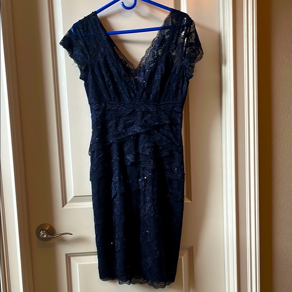 JS Collections Blue Cocktail Dress